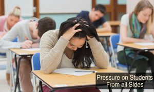 Pressure on student