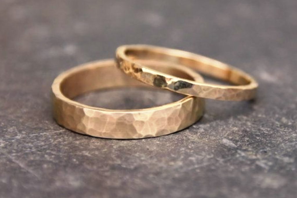 Handcrafted wedding ring